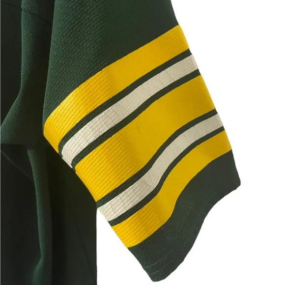 NFL Logo 7 Athletic Green Bay Packers Brett Favre 4 Jersey Large 46-48 - Picture 10 of 12